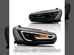 Bagian Otomotif ABS Plastik Lampu Depan LED Bagian Lampu Kepala Untuk Mitsubishi Lancer 2008-2018