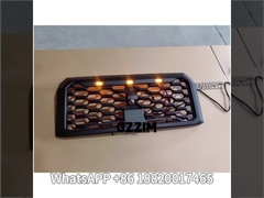 Untuk Triton L200 2024 ABS Plastic Black Car Grille Front Middle Grille