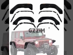 Jeep Wrangler JK JL JT Aksesoris Mobil Hitam Badan lebar Fender Flares Roda alis