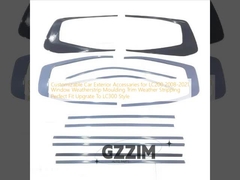 Aksesoris eksterior mobil yang dapat disesuaikan untuk LC200 2008-2021 Jendela Weatherstrip Molding Trim Weather Stripping Perfect Fit Upgrade ke Gaya LC300