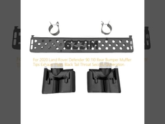 Untuk Land Rover Defender 90 110 2020, Bumper Belakang, Ujung Knalpot, Pipa Knalpot, Hitam, Leher Belakang, Generasi Kedua
