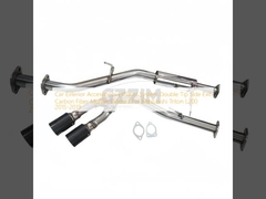 Aksesoris Mobil Eksterior Sistem knalpot Double Tip Side Exit Carbon Fiber Muffler Exhaust Untuk Mitsubishi Triton L200 2015-2019