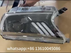 Plastik Hitam Mobil Lampu Depan LED Untuk Toyota HILUX REVO ROCCO