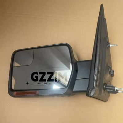Ford F150 2011-2015 Side Mirror with LED Light Black ABS Plastic