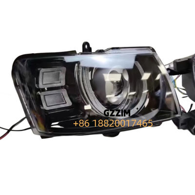 ABS Plastic Led Car Headlights Lampu Depan Untuk Nissan Patrol Y61 2014