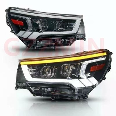 Plastik Hitam Mobil Lampu Depan LED Untuk Toyota HILUX REVO ROCCO
