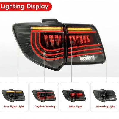 LED Lights TAIL LAMP With Amber Turn Signal Toyota Fortuner 2011 2012 2013 2014 2015
