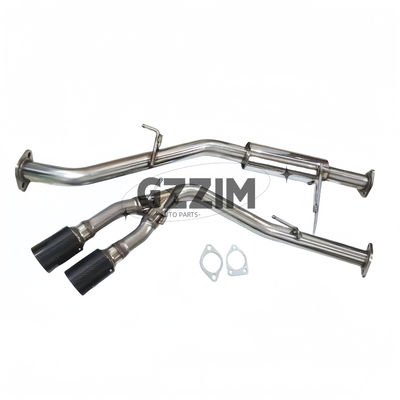 Aksesoris Mobil Eksterior Sistem knalpot Double Tip Side Exit Carbon Fiber Muffler Exhaust Untuk Mitsubishi Triton L200 2015-2019