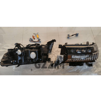 Lampu Depan LED Empat Mata Pengganti Aksesori Otomatis Untuk Toyota LC200 2016 Lampu Mobil Tingkat Atas