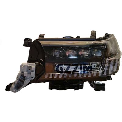 Perbaikan yang sangat baik Pergantian lampu mobil empat mata lampu kepala LED untuk aksesoris mobil Toyota LC200 2016 dengan tingkat atas dan perlengkapan yang sangat baik