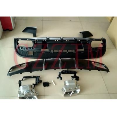ABS/PP Bahan Bumper Belakang Bibir Spoiler Diffuser untuk Mercedes - Benz GLA45 AMG 2015