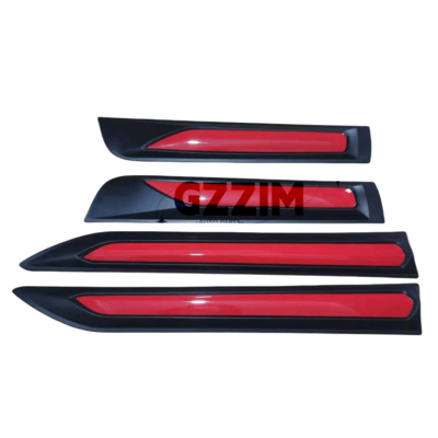Plastik Refit Pintu Langkah Perlindungan Trim Molding Cover Trim Untuk Hilux Revo Vigo